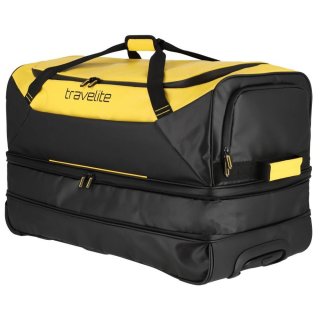 Большая дорожная сумка на колесах Travelite Basics – 98 л, 3,7 кг Желтая