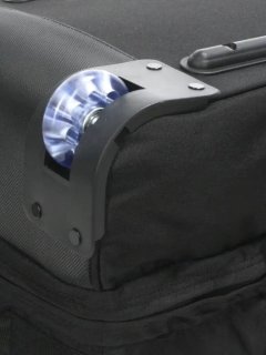 Большая сумка на колесах Airtex 98 л весом 3 кг из водостойкого полиэстера Черная