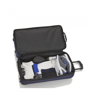 Большая сумка на колесах Travelite BASICS на 98/119 л из полиэстера Синий