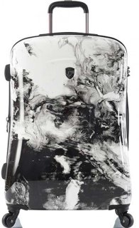 Большой 4-х колесный чемодан Heys Marble Swirl (L) Stone Print