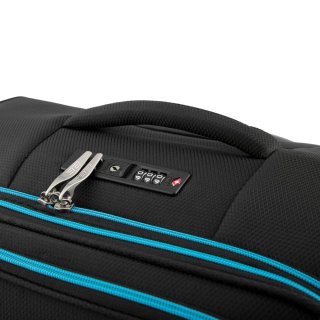 Велика валіза 2E Trek – 97/117 л, 2,8 кг Чорна