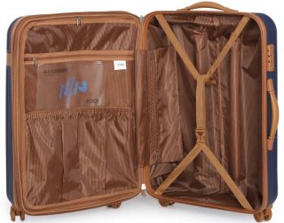 Большой чемодан 83/104 л Rock Valiant Cream Hardshell Expandable (M)