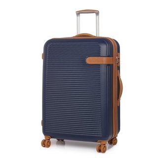 Велика валіза 83/104 л Rock Valiant Navy Blue Hardshell Expandable (M)