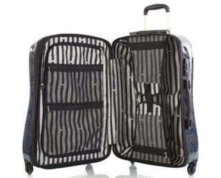 Большой чемодан 96 л на 4-х колесах Heys Indigo Paisley (L) темно-синий