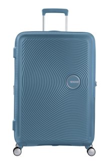 Велика валіза American Tourister Soundbox – 97 / 110 л, 4,2 кг Блакитна