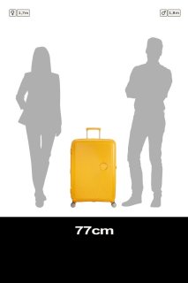 Велика валіза American Tourister Soundbox – 97 / 110 л, 4,2 кг Жовта