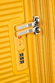 Велика валіза American Tourister Soundbox – 97 / 110 л, 4,2 кг Жовта