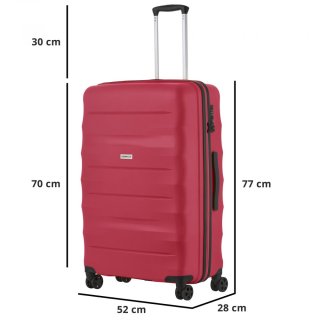 Большой чемодан CarryOn Porter на 85 л из полипропилена Красный