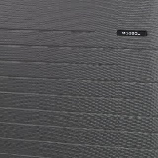 Велика валіза Gabol Escape 108/122 л вагою 4,7 кг Сіра