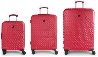 Большой чемодан Gabol Journey на 106/135 л весом 4,7 кг из пластика Красный