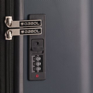 Большой чемодан Gabol Journey на 106/135 л весом 4,7 кг из пластика Серый