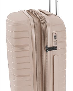 Большой чемодан Gabol Kiba 114/125 л весом 4,5 кг из полипропилена Бежевый