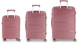 Большой чемодан Gabol Kiba 114/125 л весом 4,5 кг из полипропилена Розовый