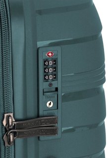 Большой чемодан Gabol Kiba 114/125 л весом 4,5 кг из полипропилена Зеленый