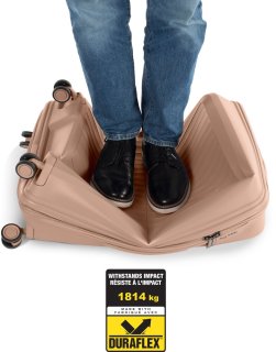 Большой чемодан Heys AirLite на 100/125 л весом 3,9 кг из Duraflex (поликарбонат) Бежевый