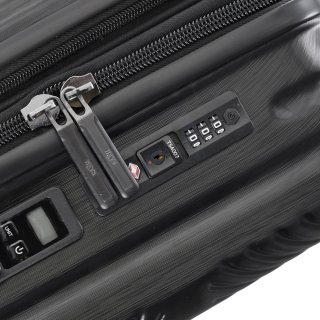 Большой чемодан Heys Charge-A-Weigh 2.0 на 102/128 л из поликарбоната Черный 