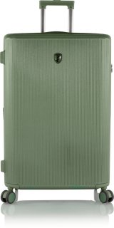 Большой чемодан Heys Earth Tones на 105/125 л весом 4,8 кг из поликарбоната Зеленый