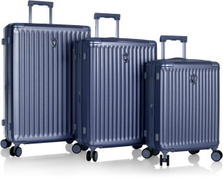 Большой чемодан Heys Luxe на 112/135 л из поликарбоната Синий