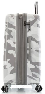 Большой чемодан Heys White Leopard на 107/133 л весом 5 кг из поликарбоната Белый