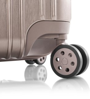 Велика валіза Heys Xtrak на 105/126 літра з полікарбонату Золотиста