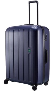 Большой чемодан из поликарбоната 77/85 л Lojel Lucid S2, темно-синий