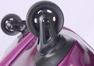 Большой чемодан из поликарбоната 80 л Lojel Wave, фиолетовый