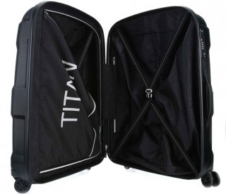 Велика валіза із полікарбонату 90 л Titan X2, чорний
