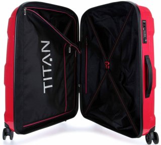 Большой чемодан из поликарбоната 90 л Titan X2, розовый