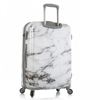 Большой чемодан из поликарбоната Heys Bianco (M) White Marble