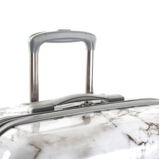 Большой чемодан из поликарбоната Heys Bianco (M) White Marble