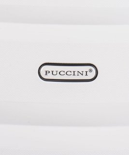 Большой чемодан из полипропилена 100 л Puccini Acapulco, белый