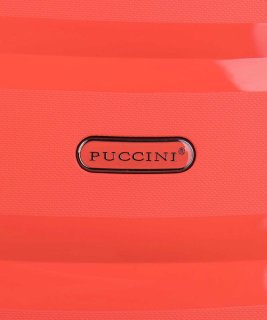 Большой чемодан из полипропилена 100 л Puccini Acapulco, оранжевый