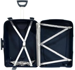 Большой чемодан из полипропилена 85 л Roncato Shuttle Dark Blue