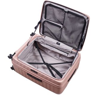 Большой чемодан Lojel Cubo V4 из поликарбоната на 120/130 л Розовый
