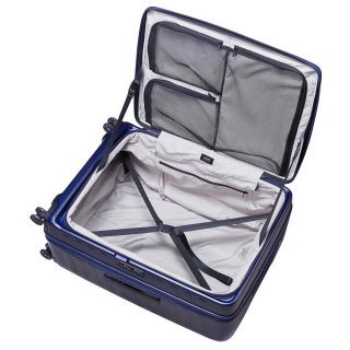 Большой чемодан Lojel Cubo V4 из поликарбоната на 120/130 л Синий
