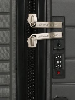 Большой чемодан Madisson (Snowball) 33703 из полипропилена на 101 л весом 4,3 кг Антрацит