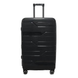 Большой чемодан Milano Bag 115/132 л из полипропилена 4,4 кг Черный