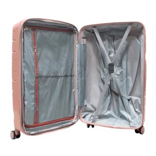 Большой чемодан Milano Bag 115/132 л из полипропилена 4,4 кг Розовый