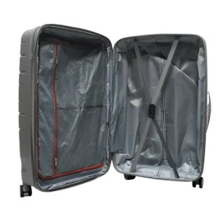 Велика валіза Milano Bag 115/132 л із поліпропілену 4,4 кг Сіра