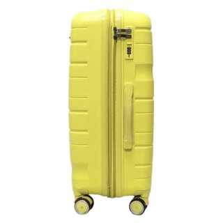 Большой чемодан Milano Bag 115/132 л из полипропилена 4,4 кг Желтый