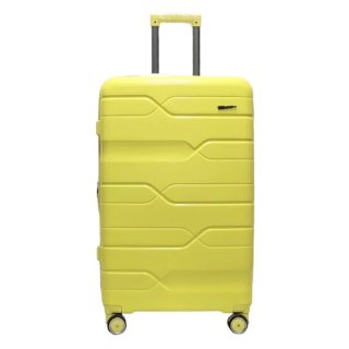 Большой чемодан Milano Bag 115/132 л из полипропилена 4,4 кг Желтый