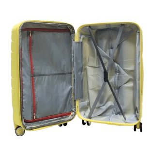 Большой чемодан Milano Bag 115/132 л из полипропилена 4,4 кг Желтый