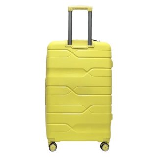 Большой чемодан Milano Bag 115/132 л из полипропилена 4,4 кг Желтый