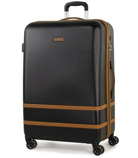 Большой чемодан на 4-х колесах 100 л Rock Valence Black Hardshell (L)