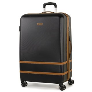 Большой чемодан на 4-х колесах 100 л Rock Valence Black Hardshell (L)