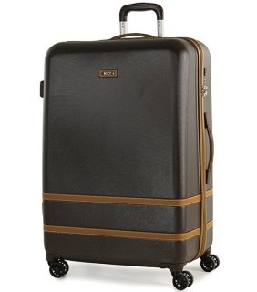 Большой чемодан на 4-х колесах 100 л Rock Valence Brown Hardshell (L)