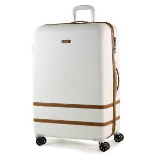 Большой чемодан на 4-х колесах 100 л Rock Valence White Hardshell (L)