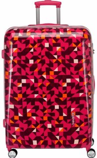 Большой чемодан на 4-х колесах 102 л Travelite CAMPUS Quadro Pink