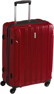 Большой чемодан на 4-х колесах 72 л Travelite Colosso, красный