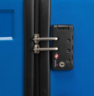 Большой чемодан на 4-х колесах 72 л Travelite Colosso, синий